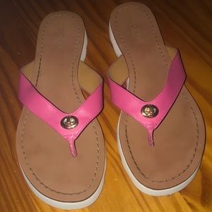 Coach pink sandals